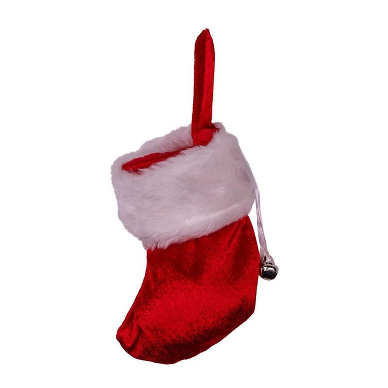 Kurt Adler 7" Red/White Monogram "J" Mini Stocking - Image 3
